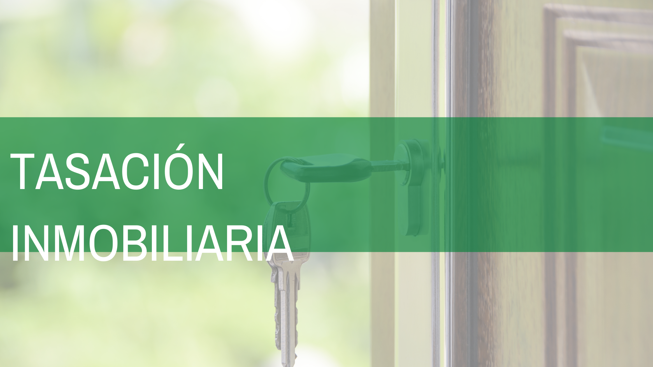 Técnicas para la Tasación Inmobiliaria